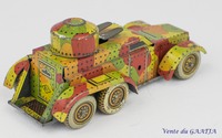 Foreign SI Auto-mitrailleuse camouflage mcanique en tle.