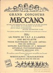 Concours Meccano 1925 1926 1927