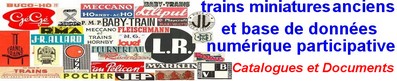 Documentation trains miniatures anciens database catalogue