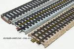 VB 3 types de rails dont ballast sable