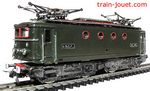 HOrnby-acHO Motrice type BB-8100, verte sombre, 8 roues mtalliques. Tout plastique. 1965-1973